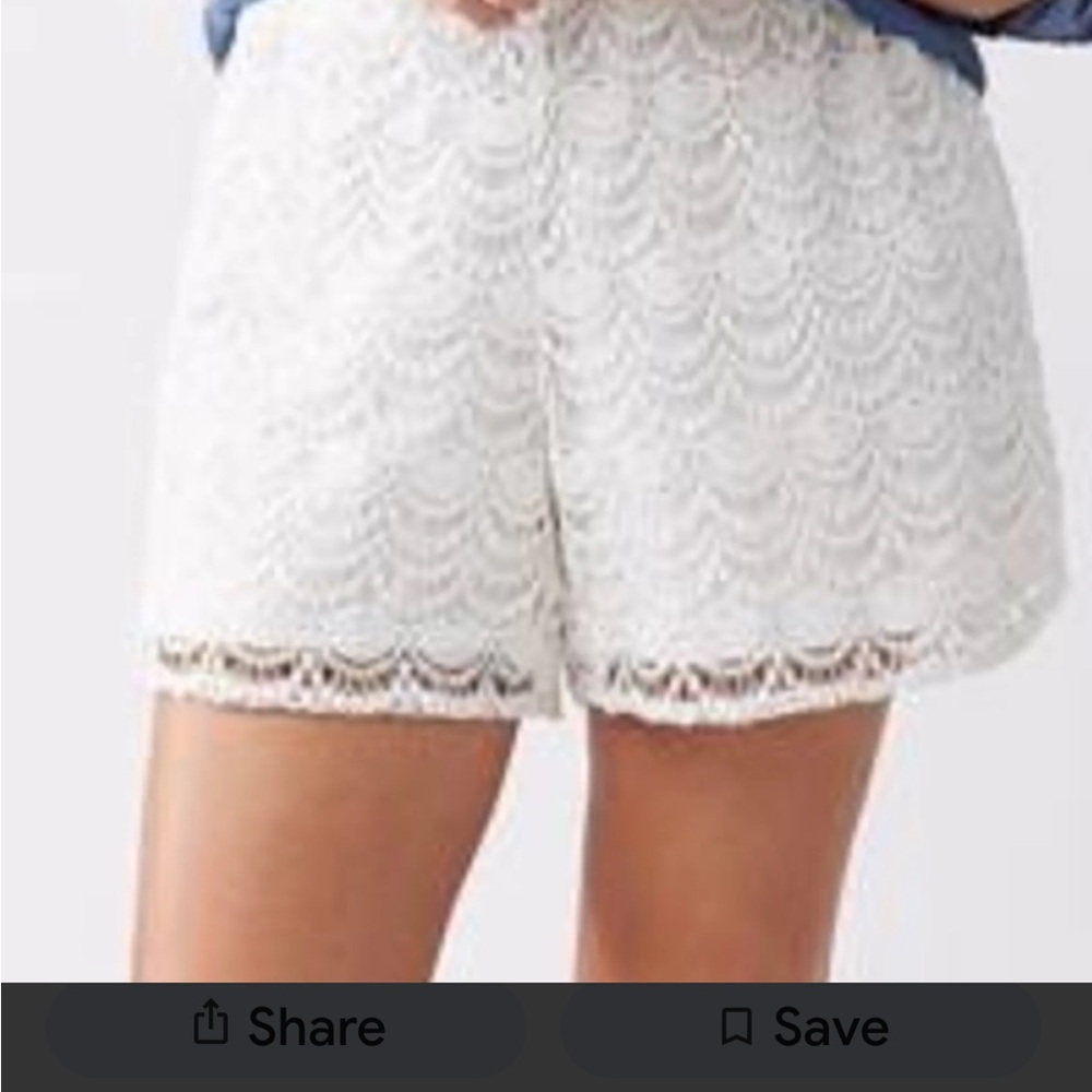 Lane Bryant Lace Crochet White Women's Shorts